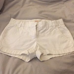 J Crew chino shorts in white